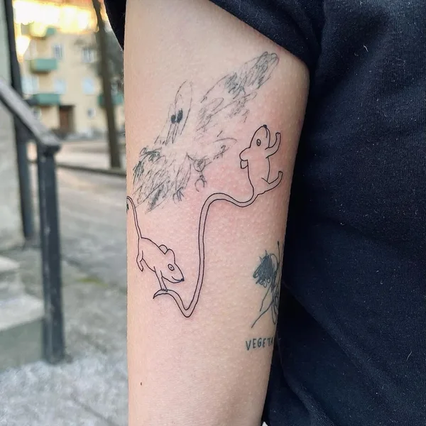 avant-garde tattoo by FROGMAGIK in Stockholm