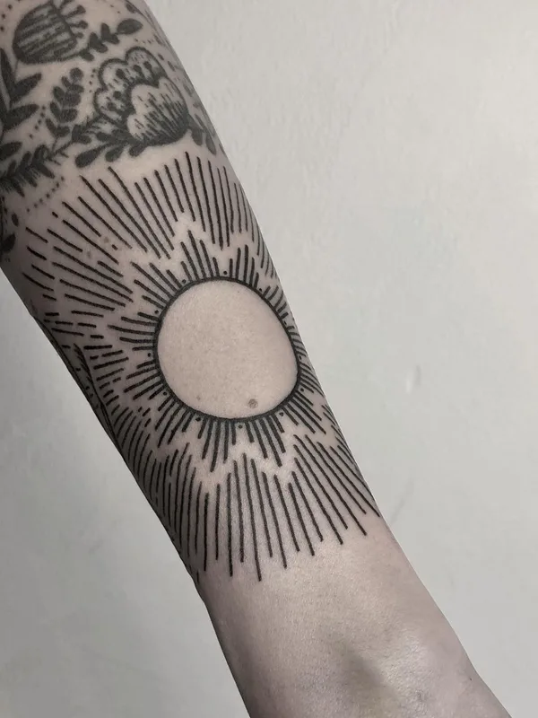 black linework татуировка на forearm #47696 | Тату мастер Jessi
