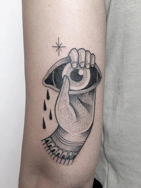 black and grey blackwork татуировка на forearm #47706 | Тату мастер Jessi