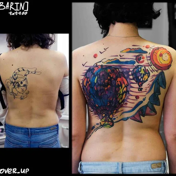 Watercolor tattoo by Юрий BaRiN Баринов in Saint Petersburg