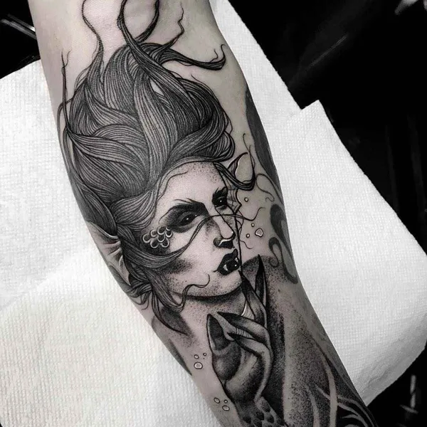 Neo Traditional tattoo by Matthew Murray in Salem
