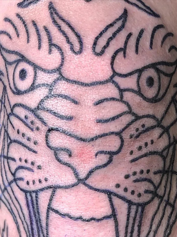 black linework татуировка на forearm #51700 | Тату мастер Тим Лютов