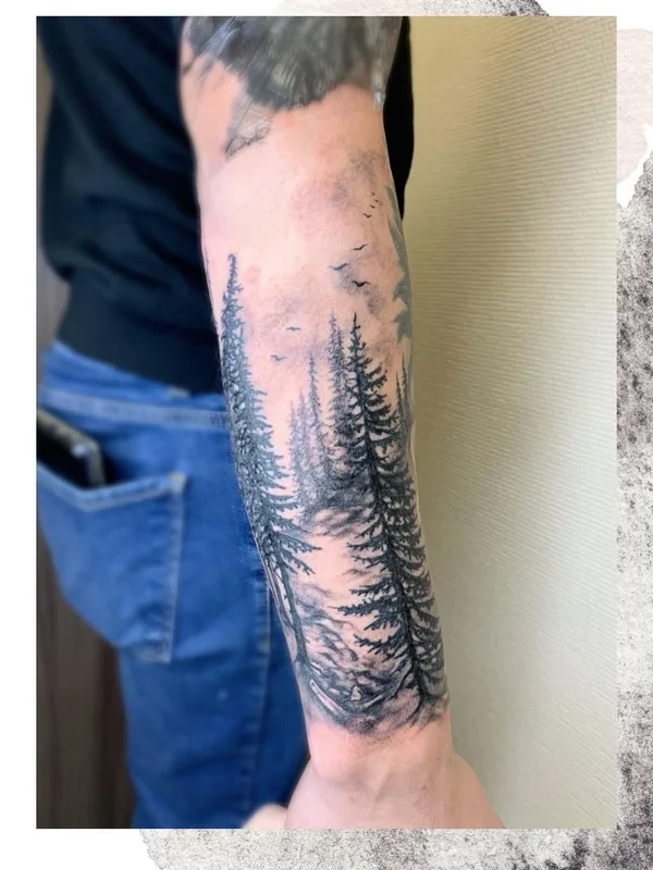 black and grey black and grey Tatuaggio su forearm #51736 | Tatuatore Ирина Итальянкина