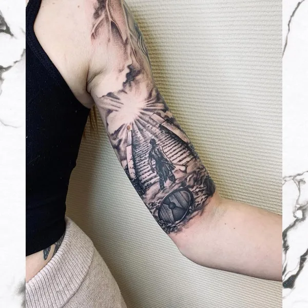 Graphic tattoo by Ирина Итальянкина in Нижний Новгород
