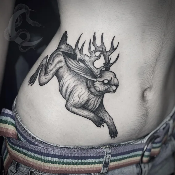 Graphic tattoo by Cathrin Ives in Сочи