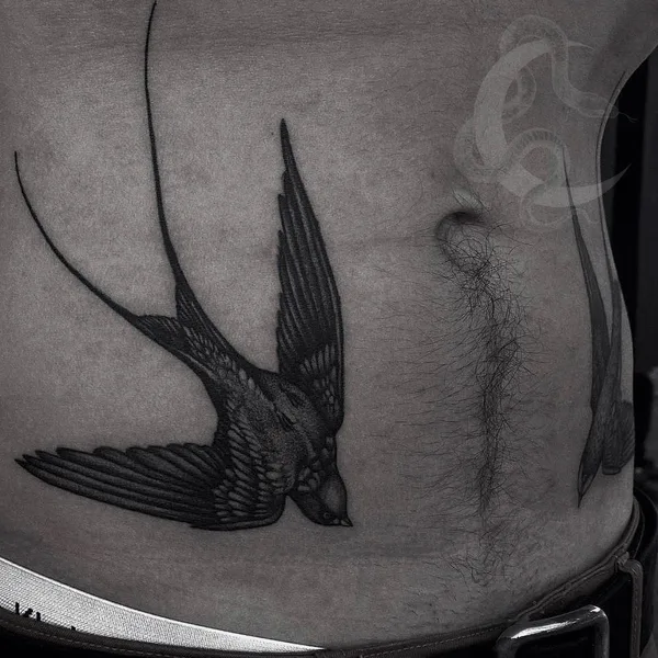 Graphic tattoo by Cathrin Ives in Сочи