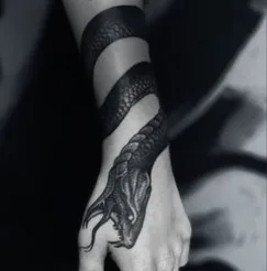 Graphic tattoo by Cathrin Ives in Сочи