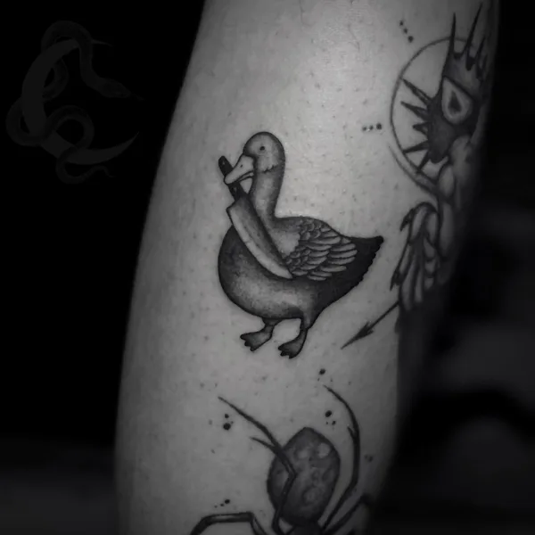 Graphic tattoo by Cathrin Ives in Сочи