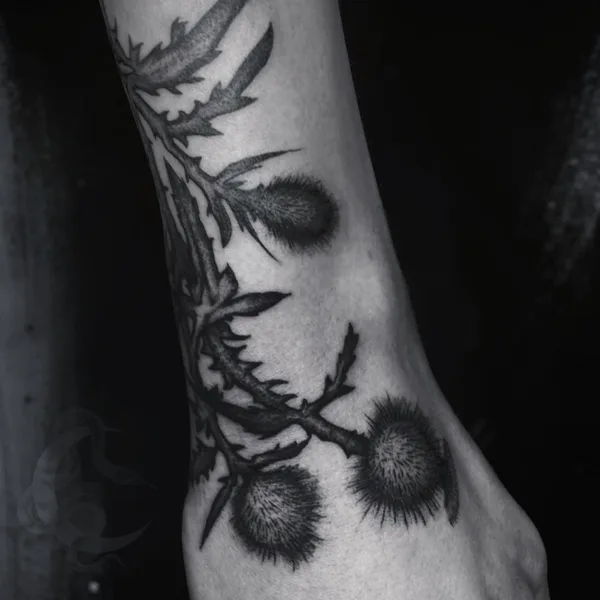 Graphic tattoo by Cathrin Ives in Сочи