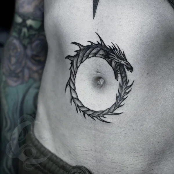 Graphic tattoo by Cathrin Ives in Сочи