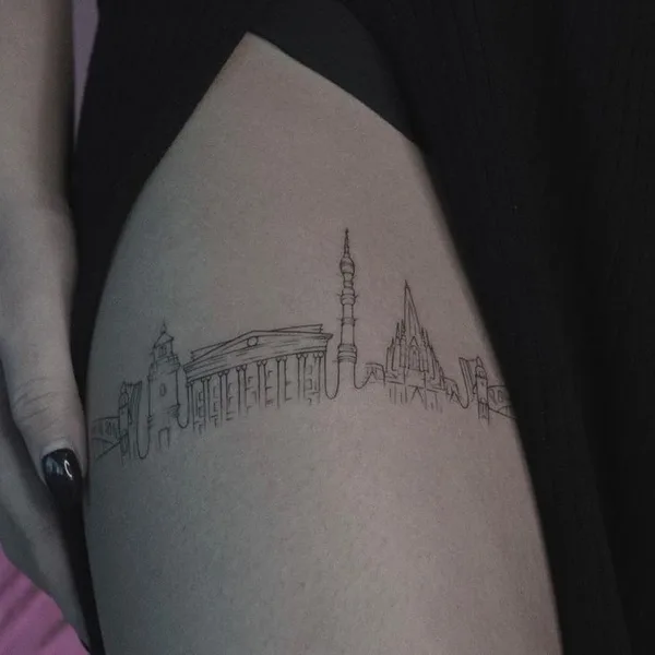 Graphic tattoo by Кристина Марч in Сочи