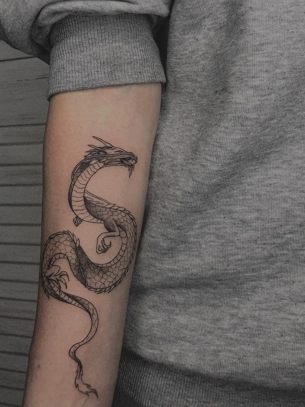black japanese Tatuaggio su forearm #51833 | Tatuatore Елизавета Стрельцова