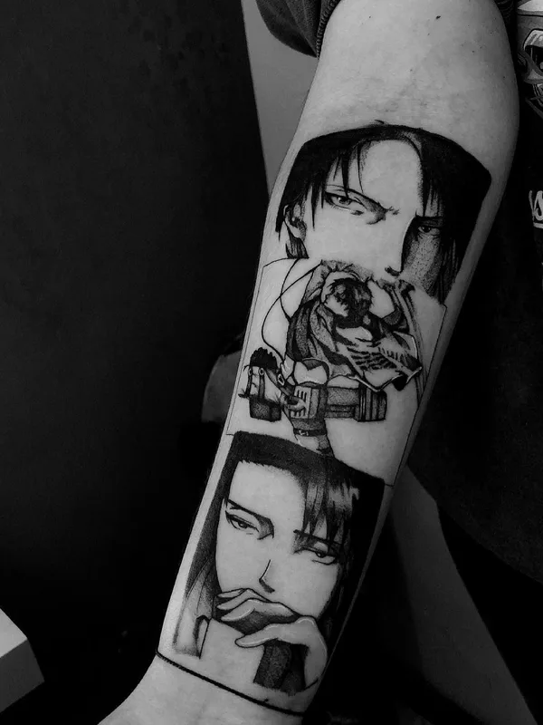 black anime Tatuaggio su forearm #51827 | Tatuatore Елизавета Стрельцова