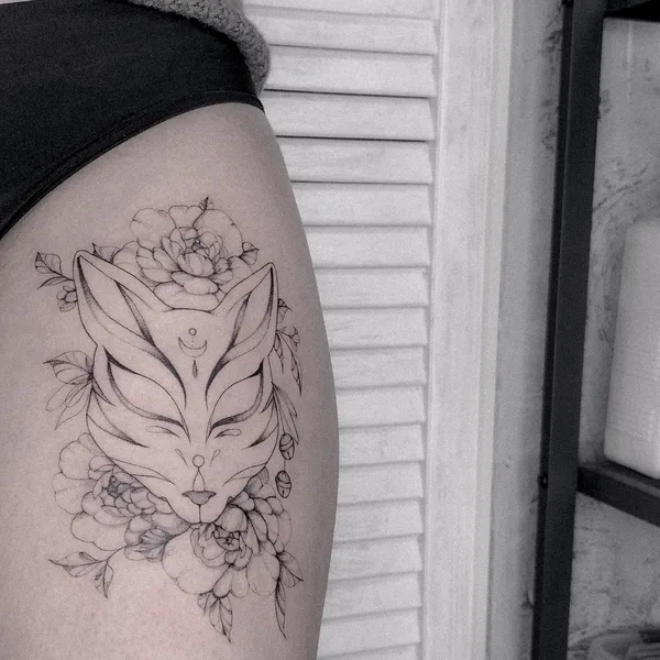 Graphic tattoo by Елизавета Стрельцова in Сочи