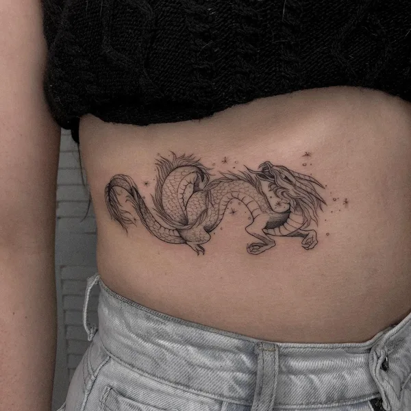 Graphic tattoo by Елизавета Стрельцова in Сочи