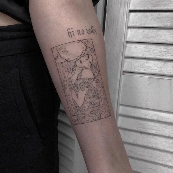 Graphic tattoo by Елизавета Стрельцова in Сочи