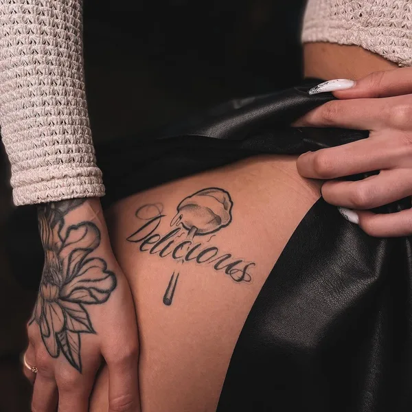 Graphic tattoo by Макс @meow.tattooer in Сочи