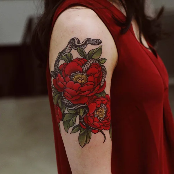 Traditional tattoo by Yuuz in Seoul
