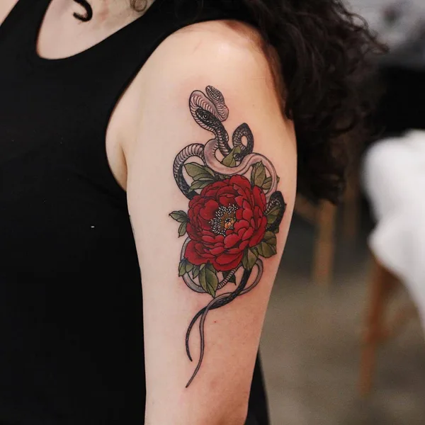 Traditional tattoo by Yuuz in Seoul