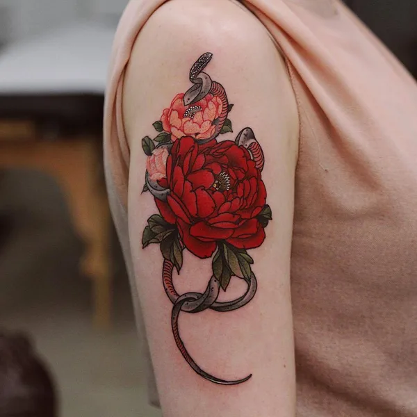 Traditional tattoo by Yuuz in Seoul