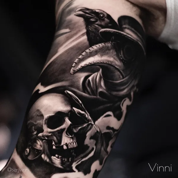Portrait tattoo by Сергей Vinni in Moscow
