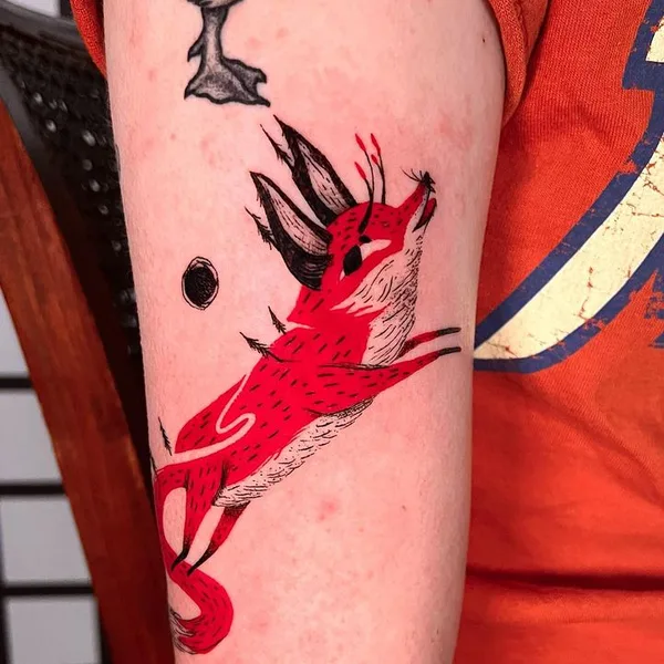 Illustrative tattoo by Funky Boy Tattoo in Den Haag