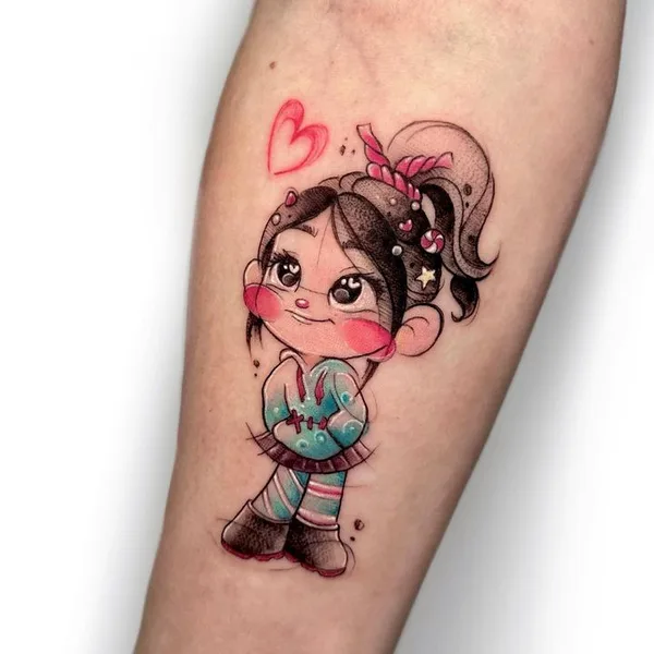 Watercolor tattoo by Sandra Rizos in Madrid