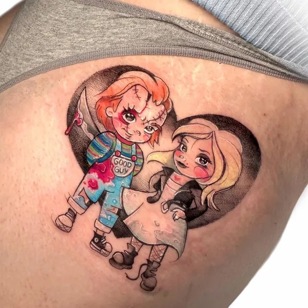 Watercolor tattoo by Sandra Rizos in Madrid