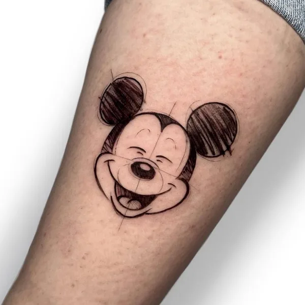 Watercolor tattoo by Sandra Rizos in Madrid