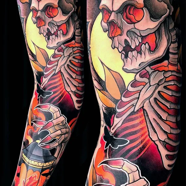 Нео традиционная tattoo by Juan David Rendón in Manizales