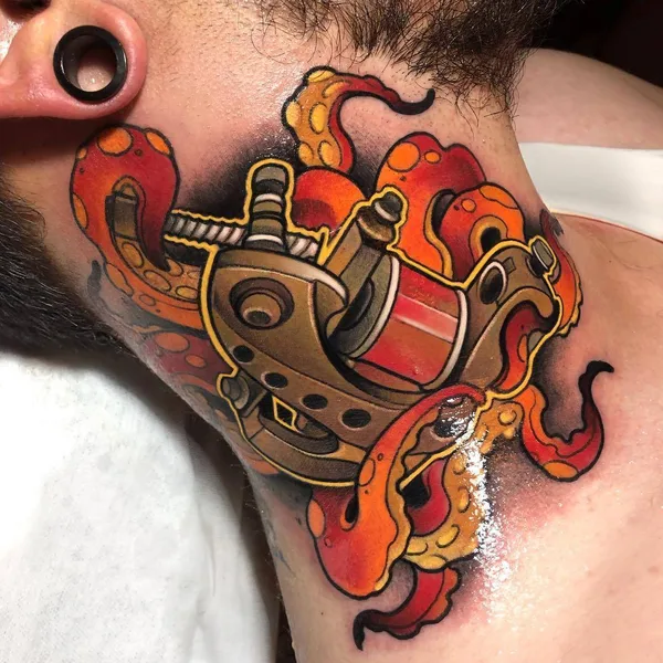 Нео традиционная tattoo by Juan David Rendón in Manizales