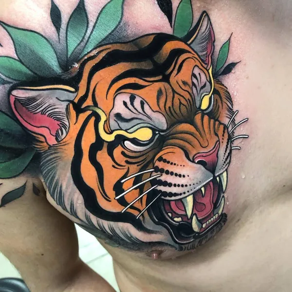 Нео традиционная tattoo by Juan David Rendón in Manizales