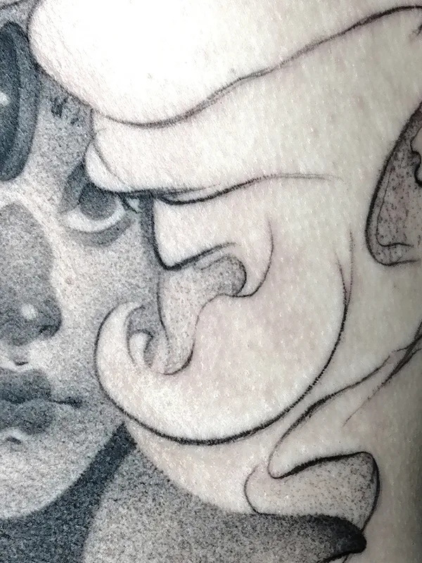black and grey sketch татуировка на forearm #67051 | Тату мастер Gloomy Glow
