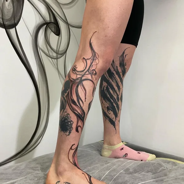 freehand tattoo by Oksana Seashell in Beograd