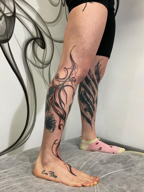 freehand tattoo by Oksana Seashell in Beograd