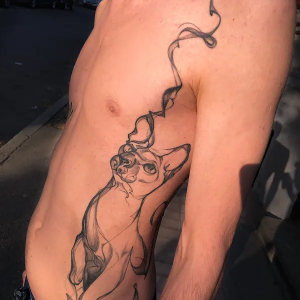 freehand tattoo by Oksana Seashell in Beograd