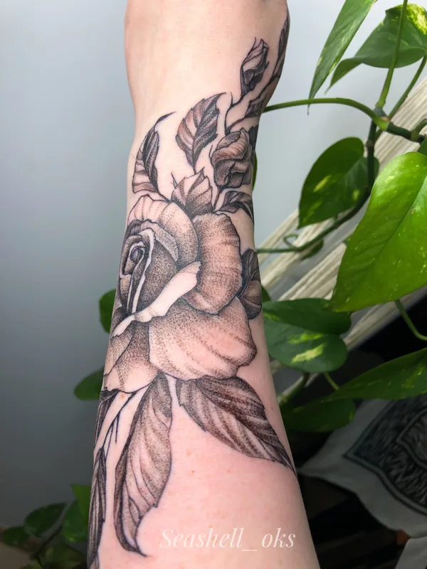 freehand tattoo by Oksana Seashell in Beograd