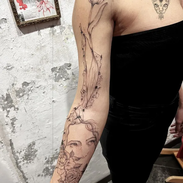 Sketch tattoo by Anita Rossi in Torino