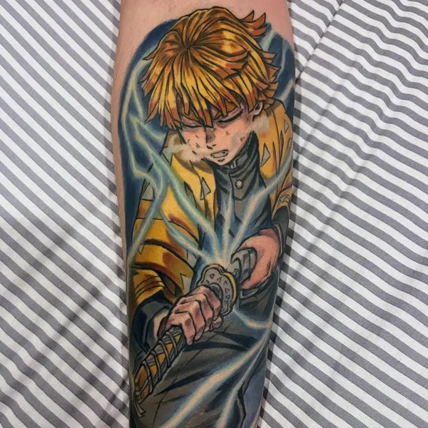 Anime tattoo by Larry Hardesty in Hanover