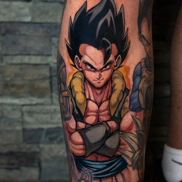Anime tattoo by Larry Hardesty in Hanover