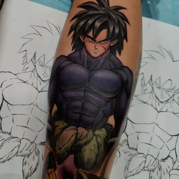 Anime tattoo by Larry Hardesty in Hanover