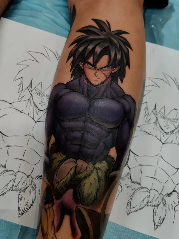 color anime 纹身 在 forearm #57224 | 纹身师 Larry Hardesty