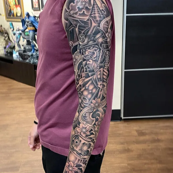Oriental tattoo by Declan Sweeney in Hanover