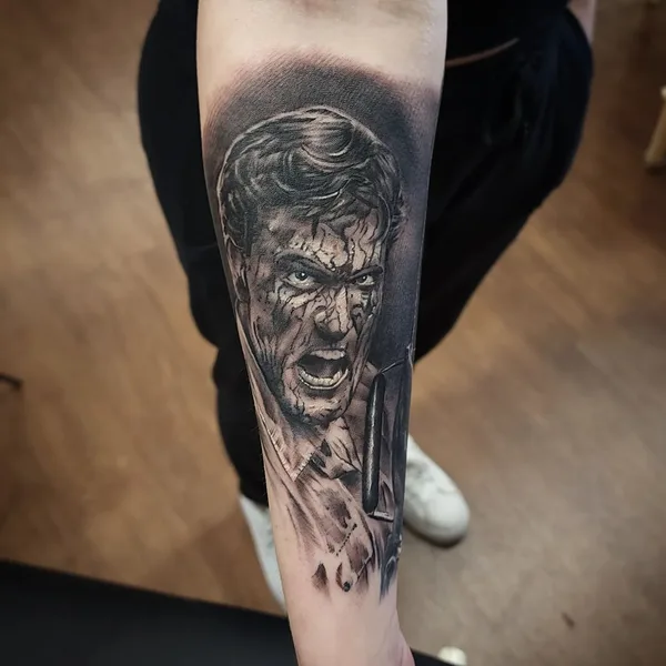 Realism tattoo by Danny Bayron in Hanover
