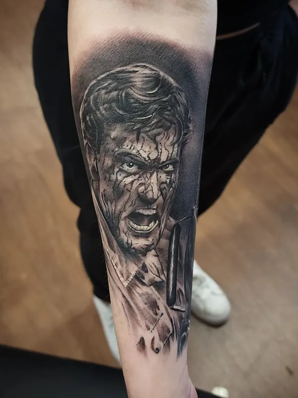 black and grey realism Tatuaggio su forearm #57269 | Tatuatore Danny Bayron