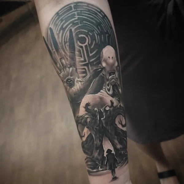 Realism tattoo by Danny Bayron in Hanover