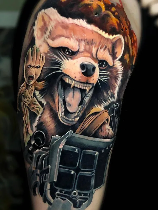 color realism tattoo auf upper arm #32255 | Tätowierer Rober Villanueva