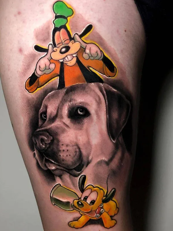 color realism tattoo auf thigh #32257 | Tätowierer Rober Villanueva