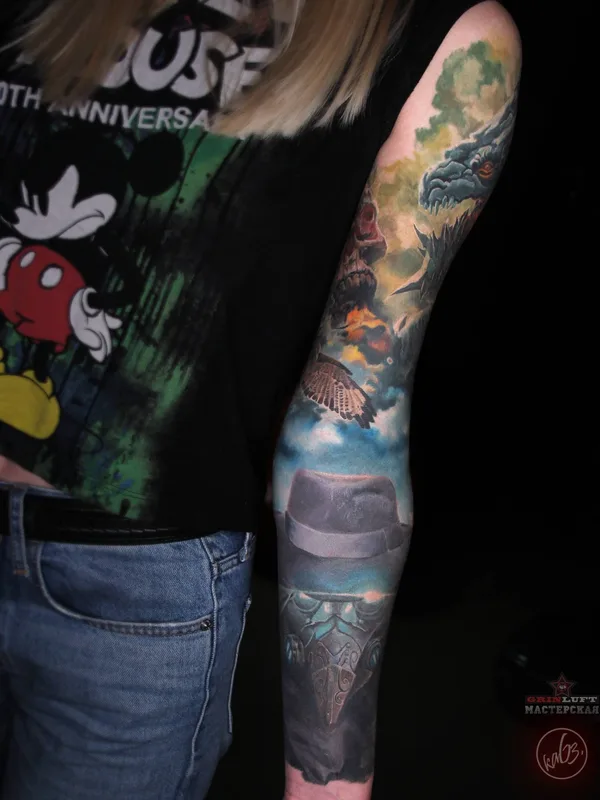 color realism Tatuaggio su full sleeve #32296 | Tatuatore Олег каБэ