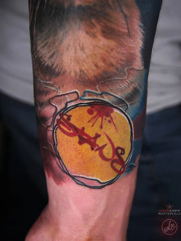 color illustrative Tatuaggio su forearm #32300 | Tatuatore Олег каБэ